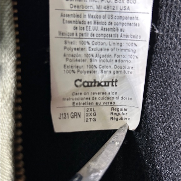 Khaki green Carhartt jacket - Picture 3 of 7